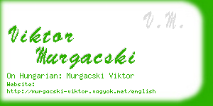 viktor murgacski business card